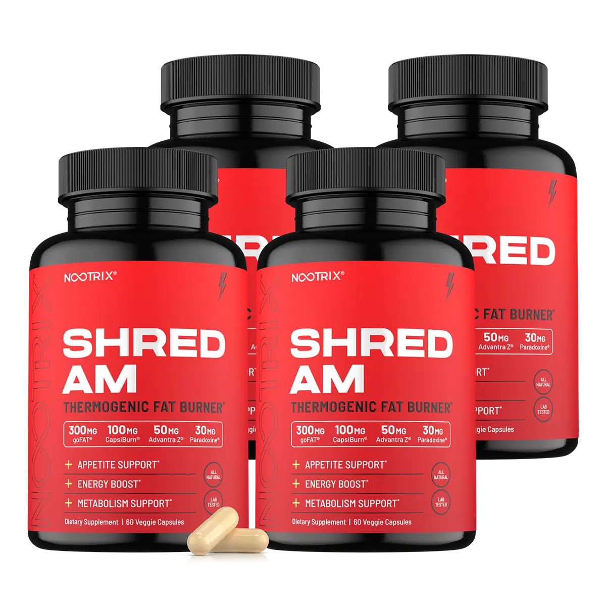 Nootrix Shred AM 120-Day Supply